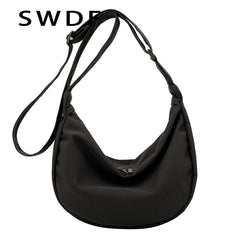 Nylon Messenger Bag Women's Dumpling Bag