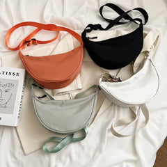 Nylon Messenger Bag Women's Dumpling Bag Lightweight Small Shoulder Bag
