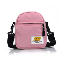Nylon Messenger Bag Solid Crossbody Purse Zipper Satchel for Women