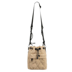 Nylon Padded Shoulder Bags Quilted Crossbody Bucket Bag Small Tote Female Purses