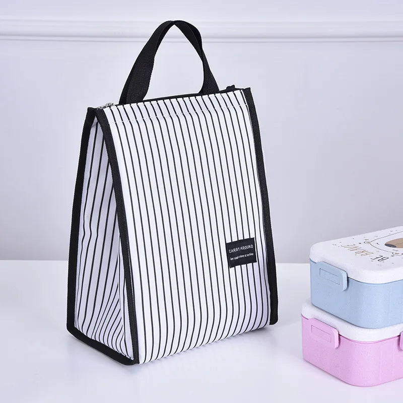 Nylon Portable Lunch Picnic Storage Bag Insulation Food Organizer