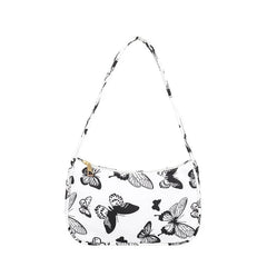 Nylon Plaid Leopard Print Casual Shoulder Bag for Women Girls