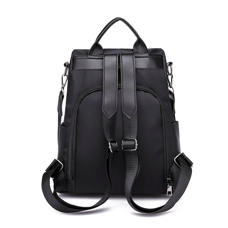 Nylon School Bags Casual Waterproof Backpack For Women