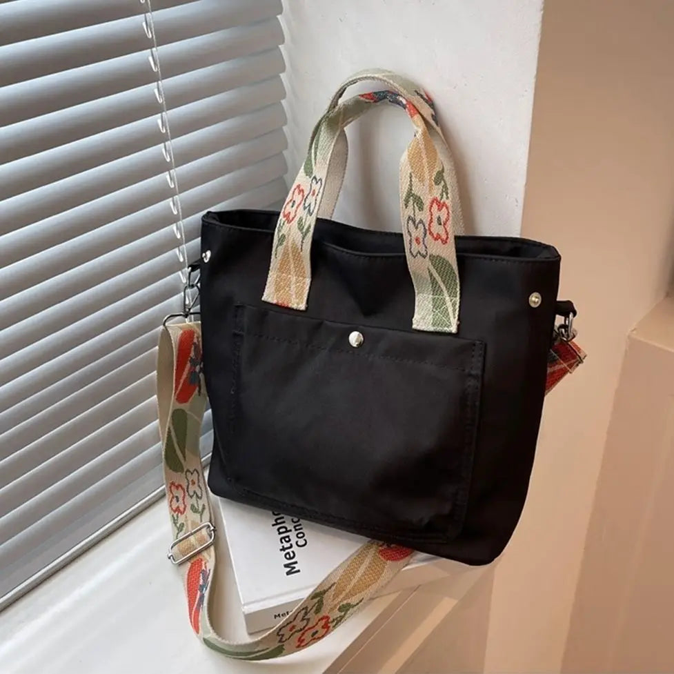 Nylon School Bags for Girls Women Handbags Shoulder Bag