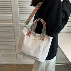 Nylon School Bags for Girls Women Handbags Shoulder Bag