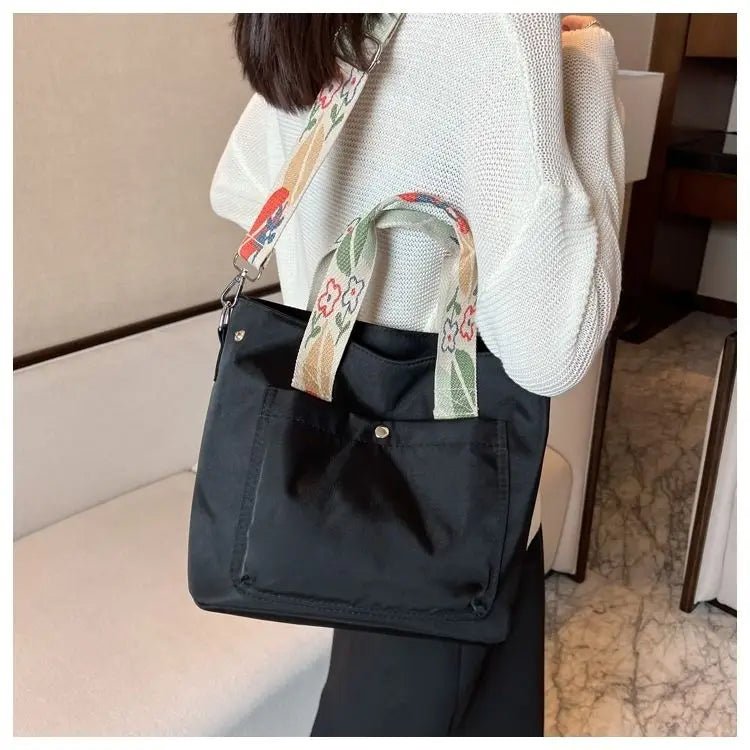 Nylon School Bags for Girls Women Handbags Shoulder Bag