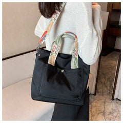 Nylon School Bags for Girls Women Handbags Shoulder Bag