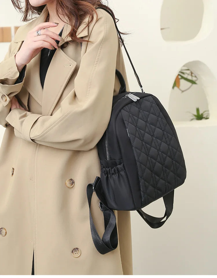 Nylon School Bags for Teens Women Backpacks Female Travel Bag
