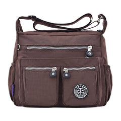 Women's Waterproof Nylon Shoulder Bag Crossbody Handbag