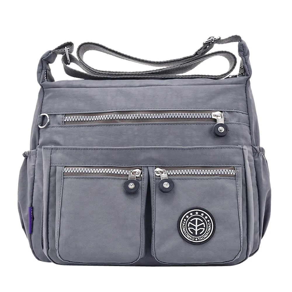 Women's Waterproof Nylon Shoulder Bag Crossbody Handbag