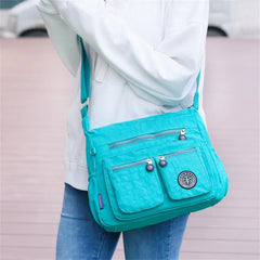 Women's Waterproof Nylon Shoulder Bag Crossbody Handbag