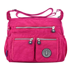 Women's Waterproof Nylon Shoulder Bag Crossbody Handbag