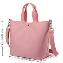 Nylon Shoulder Bag Vintage Shopping Zipper Student Bookbag Handbags Tote