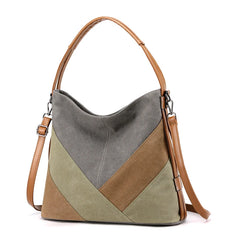 Waterproof Nylon Shoulder Bag Women Large Capacity Crossbody Tote Travel Handbag