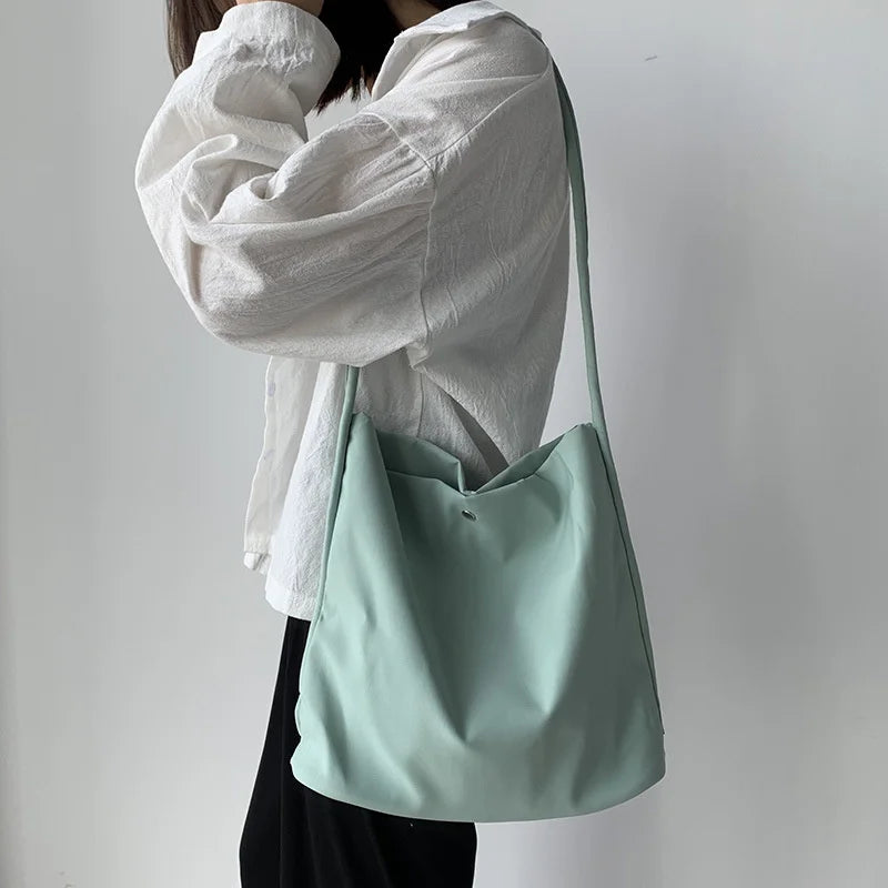 Nylon Shoulder Bag Women Cotton Cloth Eco Shopping Tote Bags