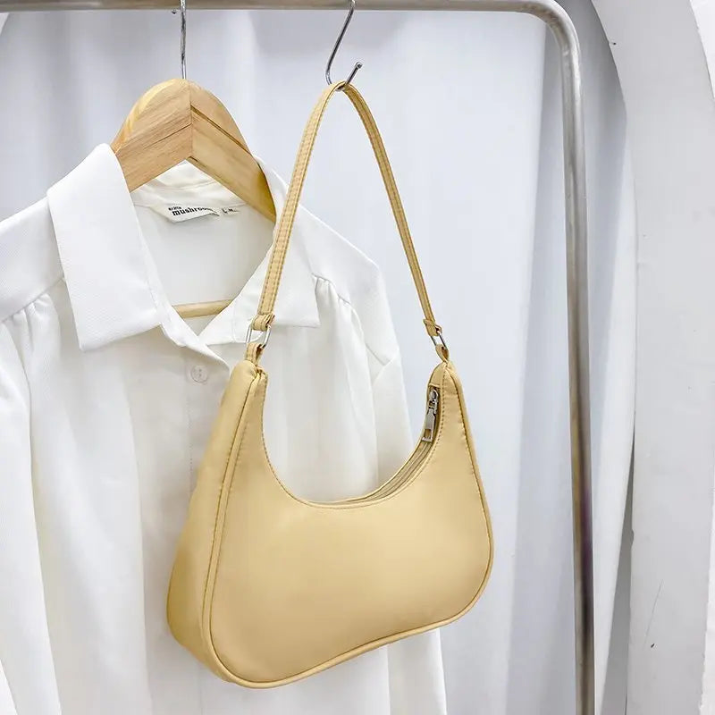 Retro Nylon Hobos Bag for Women Top-handle Handbags