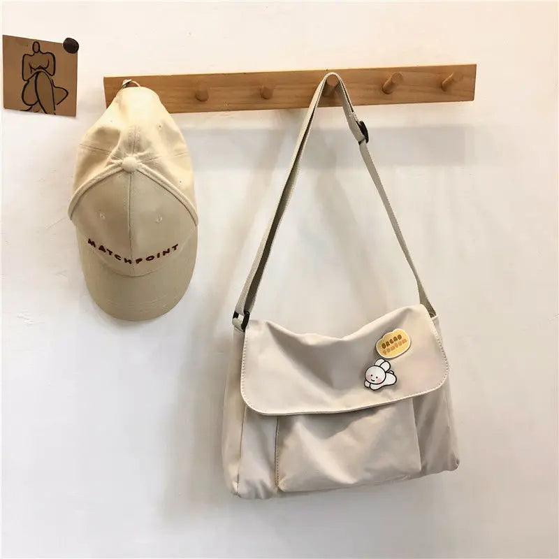 Nylon Crossbody Bag for Women Casual Shoulder Bag Harajuku Girls School Satchel