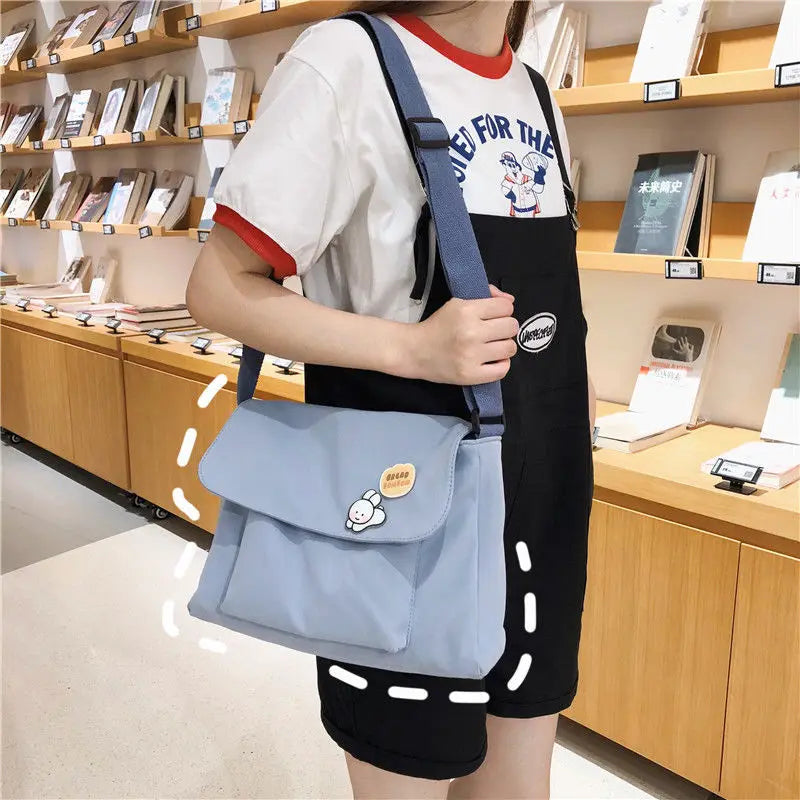 Nylon Crossbody Bag for Women Casual Shoulder Bag Harajuku Girls School Satchel