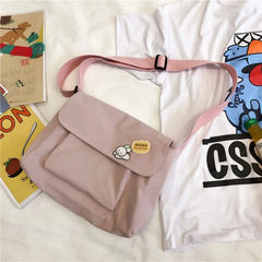 Nylon Crossbody Bag for Women Casual Shoulder Bag Harajuku Girls School Satchel