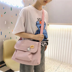 Nylon Crossbody Bag for Women Casual Shoulder Bag Harajuku Girls School Satchel
