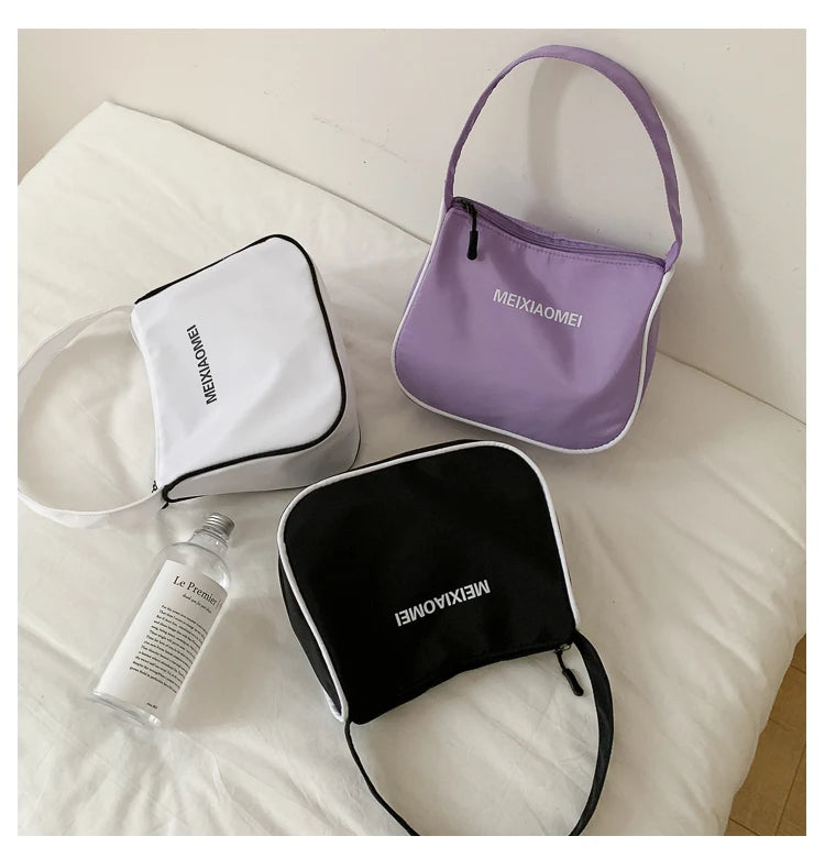 Nylon Small Shoulder Bags For Women Classic Mini Totes Clutch Female