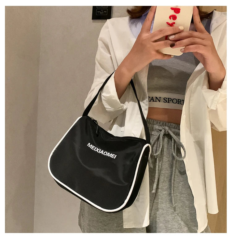 Nylon Small Shoulder Bags For Women Classic Mini Totes Clutch Female