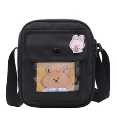 Nylon Square Shoulder Bags Crossbody Handbag for Teenage