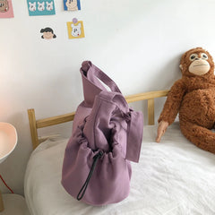 Nylon Tote Bag Shopper Bag Women Handbags Girls Casual Solid Large Capacity
