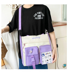 Nylon Tote Bag Women Handbags Shoppers Casual Style Large Capacity Print
