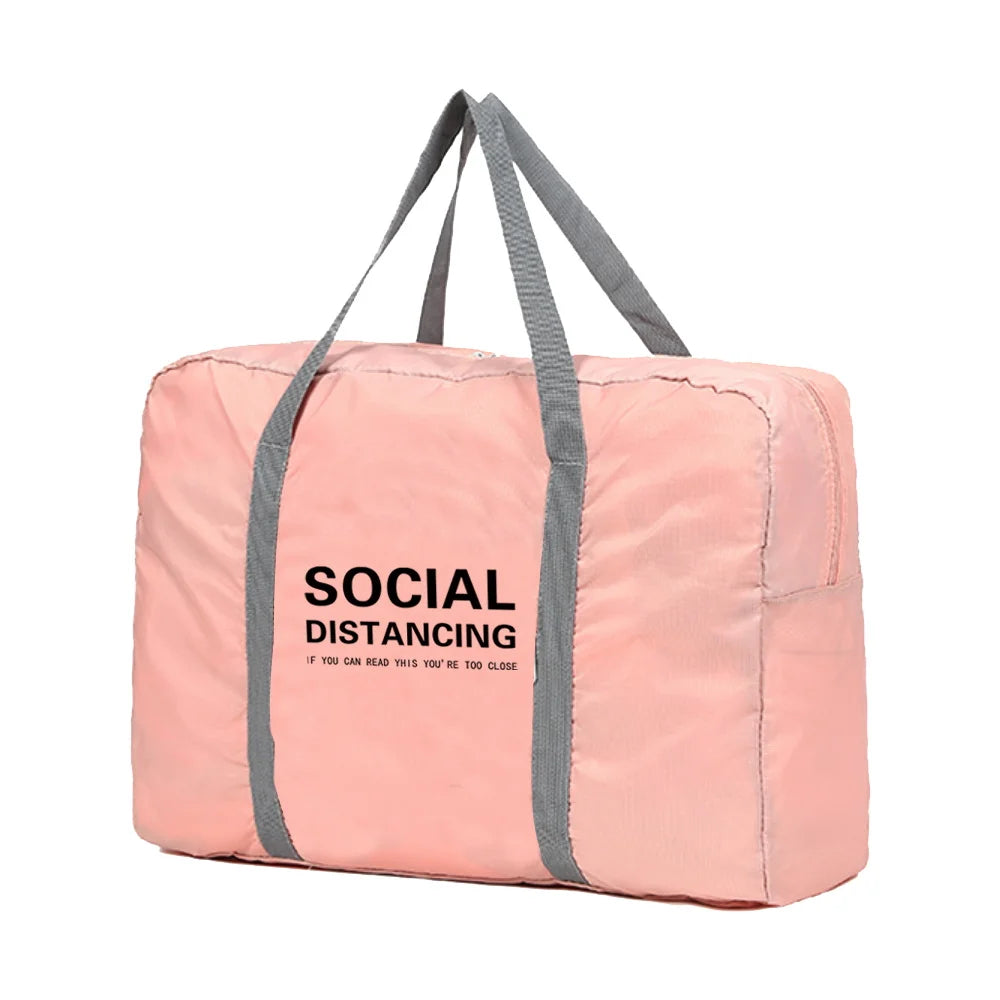 Large Foldable Travel Bag Waterproof Handbags Unisex Storage Organizer