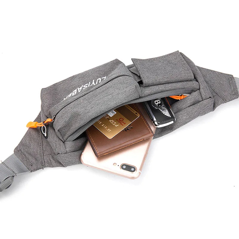 Anti-theft Nylon Waist Bag Multifunction Crossbody Bag