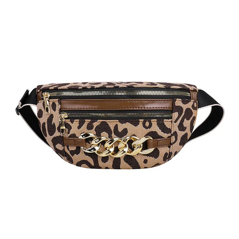 Stripes Shoulder Bag Casual Chest Pack High Woman Waist Belt Bag