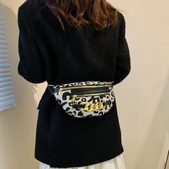 Stripes Shoulder Bag Casual Chest Pack High Woman Waist Belt Bag