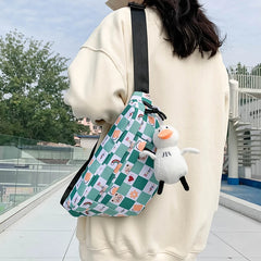 Women's Nylon Waist Bag Cartoon Fanny Pack Casual Belt Bags