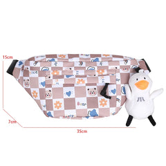 Women's Nylon Waist Bag Cartoon Fanny Pack Casual Belt Bags