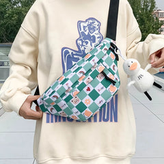 Women's Nylon Waist Bag Cartoon Fanny Pack Casual Belt Bags