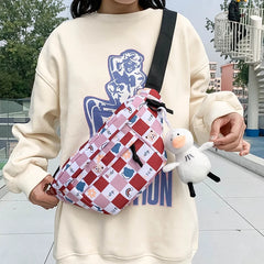 Women's Nylon Waist Bag Cartoon Fanny Pack Casual Belt Bags