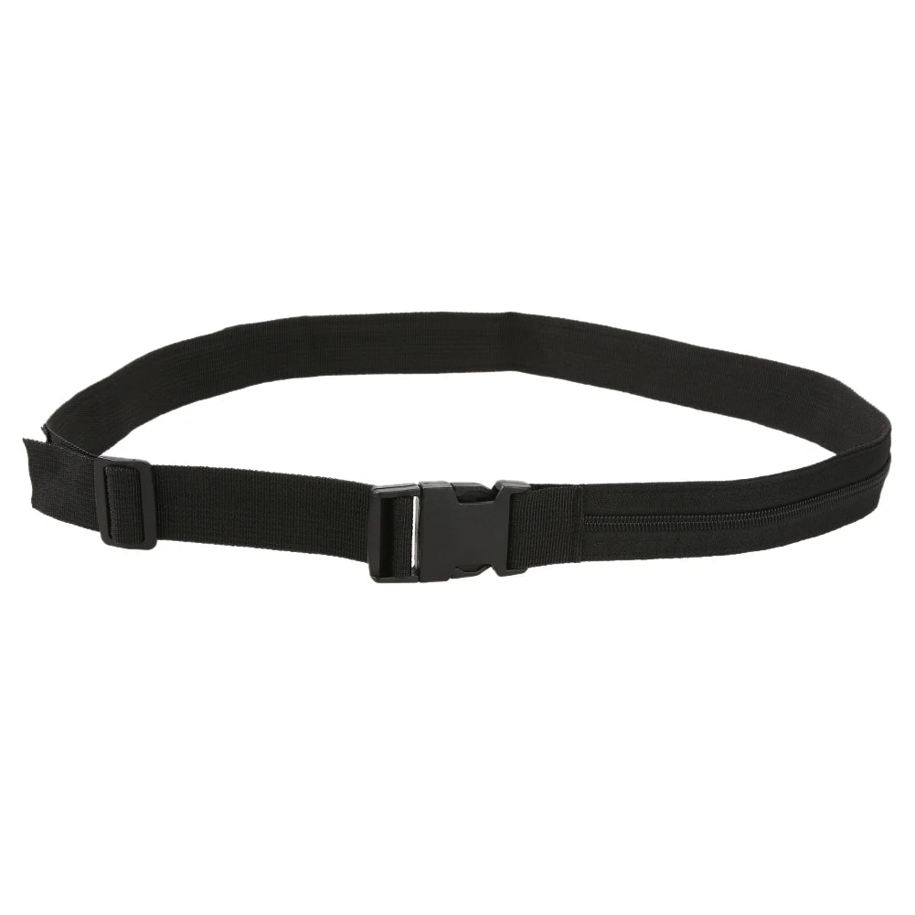 Nylon Money Belt Zip Pocket Fanny Pack Minimalist Wallet