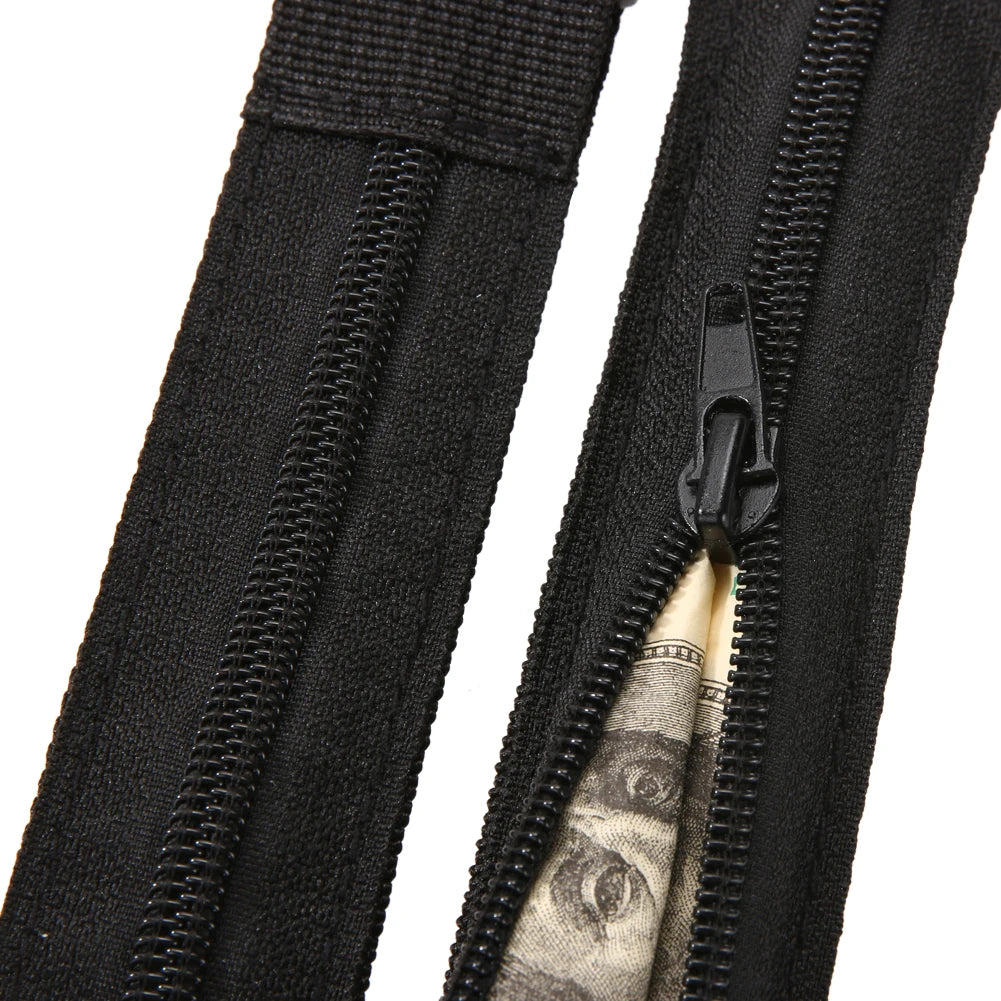 Nylon Waist Money Belt Secret Security Zip Pocket Fanny Pack