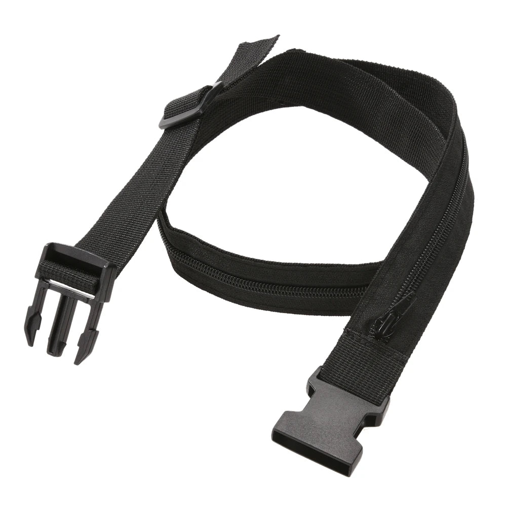 Nylon Money Belt Zip Pocket Fanny Pack Minimalist Wallet