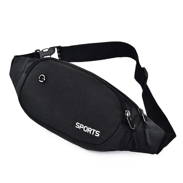 Nylon Waist Pack Sports Fanny Pack Hip Money Belt Mobile Phone Bag