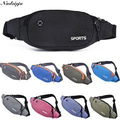 Nylon Waist Pack Sports Fanny Pack Hip Money Belt Mobile Phone Bag