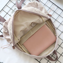 Nylon Water-proof Backpacks Women Tie-dye Sweet Candy Large Capacity Harajuku
