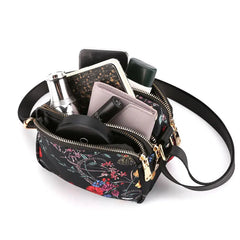 Nylon Waterproof Shoulder Bag Women Handbag Print Messenger Bag