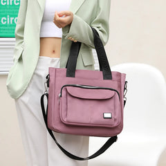 Nylon Waterproof Shoulder Bag Womens Large-capacity Travel Messenger Bag