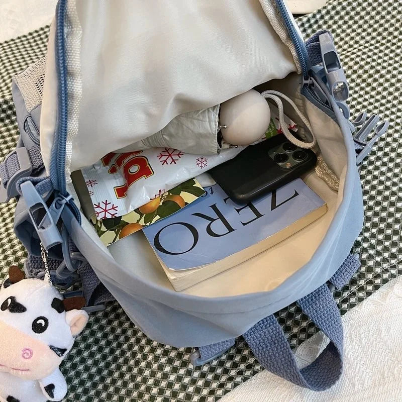 Nylon Waterproof Mini Women School Backpacks For Teenage Girls