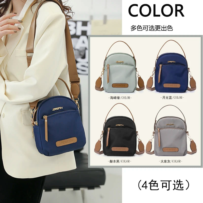 Nylon Waterproof Small Square Women Shoulder Bag Crossbody Handbags