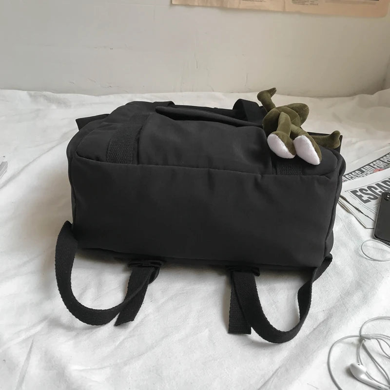 Nylon Waterproof Women Backpack Anti-theft Shoulder Bag