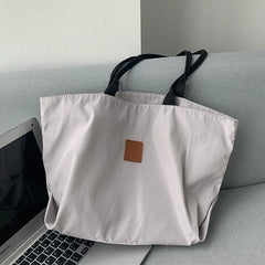 Nylon Waterproof Women Canvas Handbags Ladies Shoulder Shopping Bags