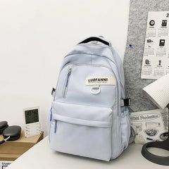 Nylon Waterproof School Backpack for Teenage Girls Large Capacity Travel Bags